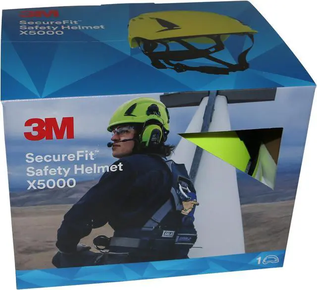 Alt view image 2 of 2 - 3M SecureFit Safety Helmets: HVGreen (High Visibility Green)