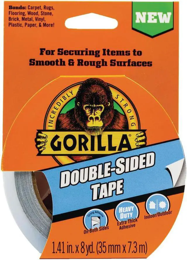 Alt view image 3 of 11 - Gorilla Double-Sided Duct Tape: 1.41 in x 24 ft. (White) - OEM