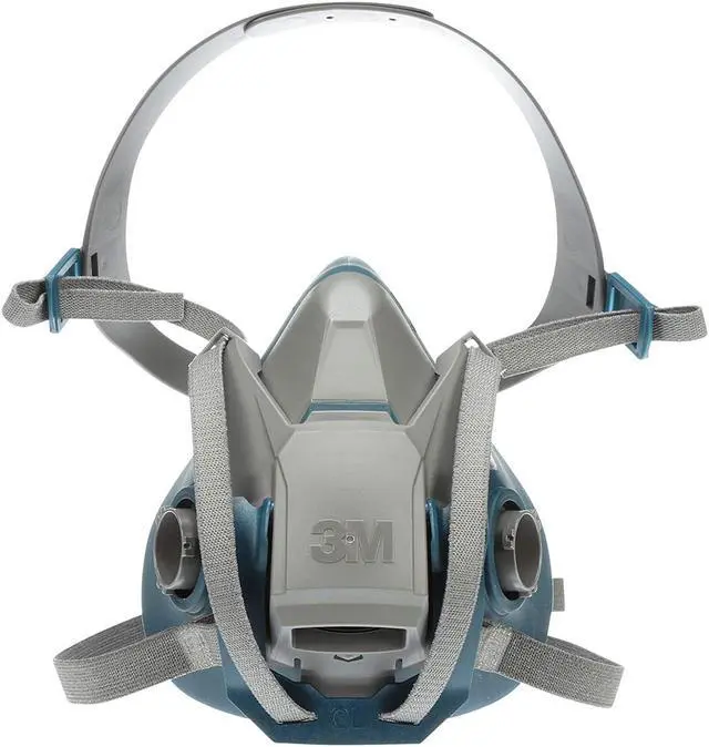 Alt view image 5 of 14 - 3m 3M Half Mask Respirator, Respirator Connection Type: Bayonet, Mask Size: M