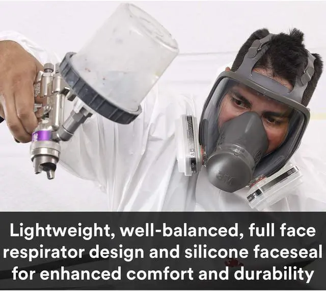 Alt view image 11 of 14 - 3m 3M Half Mask Respirator, Respirator Connection Type: Bayonet, Mask Size: M