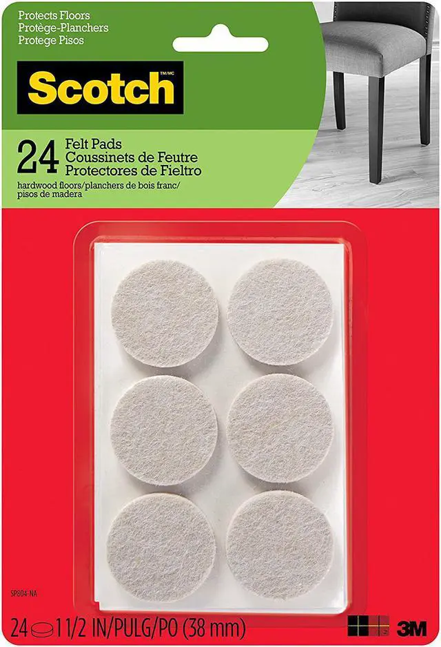 Main image of Scotch Felt Pads: 1 in. / 16-pack (Brown) - OEM