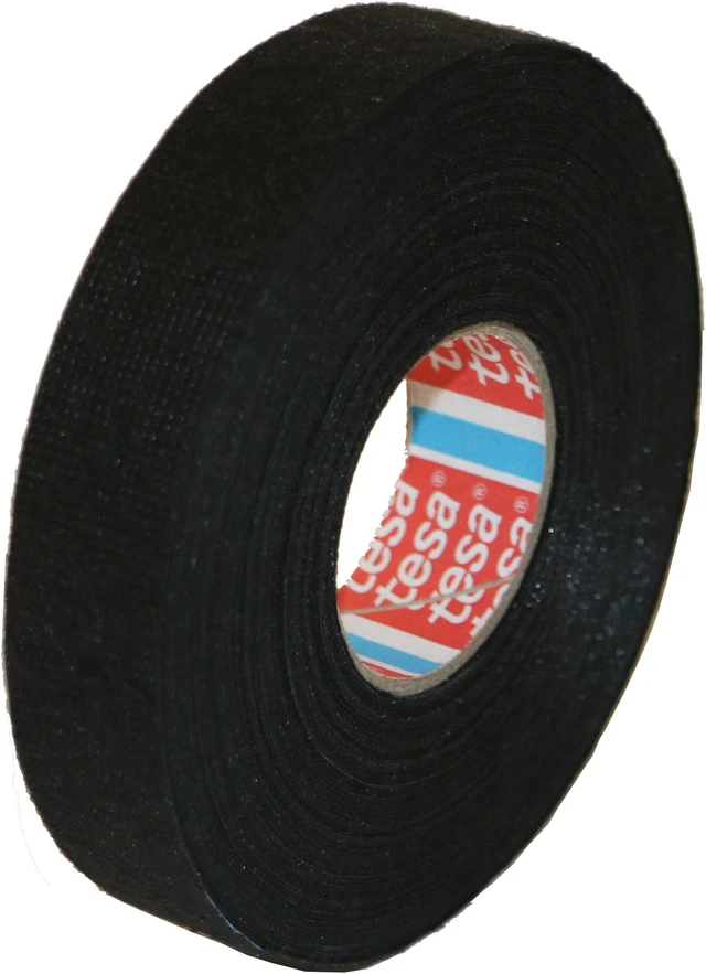 Alt view image 2 of 2 - tesa 51608 PET Fleece Wire Harness Tape: 1 in x 27.3 yds. (Black) - OEM