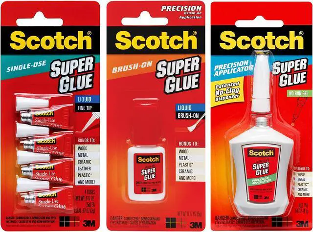 Alt view image 2 of 3 - Scotch Super Glue Liquid Brush-On (AD127): 0.17 ounces (Clear)