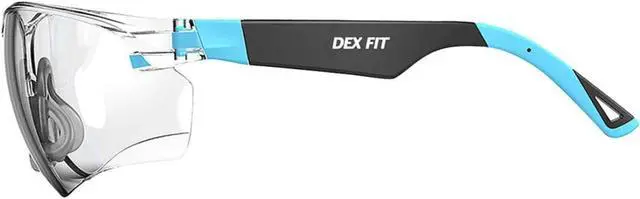 Alt view image 2 of 7 - Muveen 2X Anti-Fog Safety Glasses (SG210): universal size (Blue)