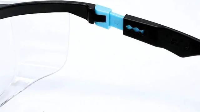 Alt view image 5 of 7 - Muveen 2X Anti-Fog Safety Glasses (SG210): universal size (Blue)