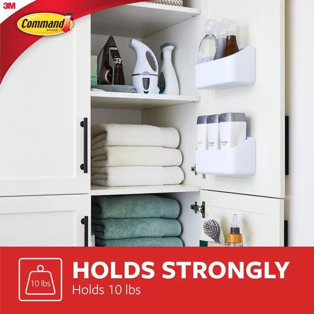 Alt view image 5 of 7 - Command Heavyweight Organizing Caddy [Removable]: 9.9 in. x 5.2 in. x 3.5 in. (White)