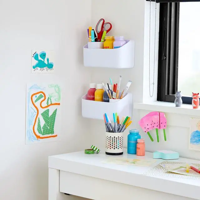 Alt view image 6 of 7 - Command Heavyweight Organizing Caddy [Removable]: 9.9 in. x 5.2 in. x 3.5 in. (White)