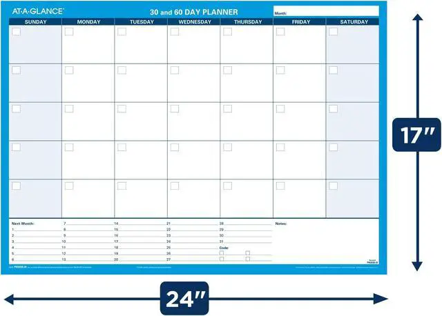 Alt view image 13 of 13 - AT-A-GLANCE Undated 3060-Day Horizontal Erasable Wall Calendar Reversible 24 x