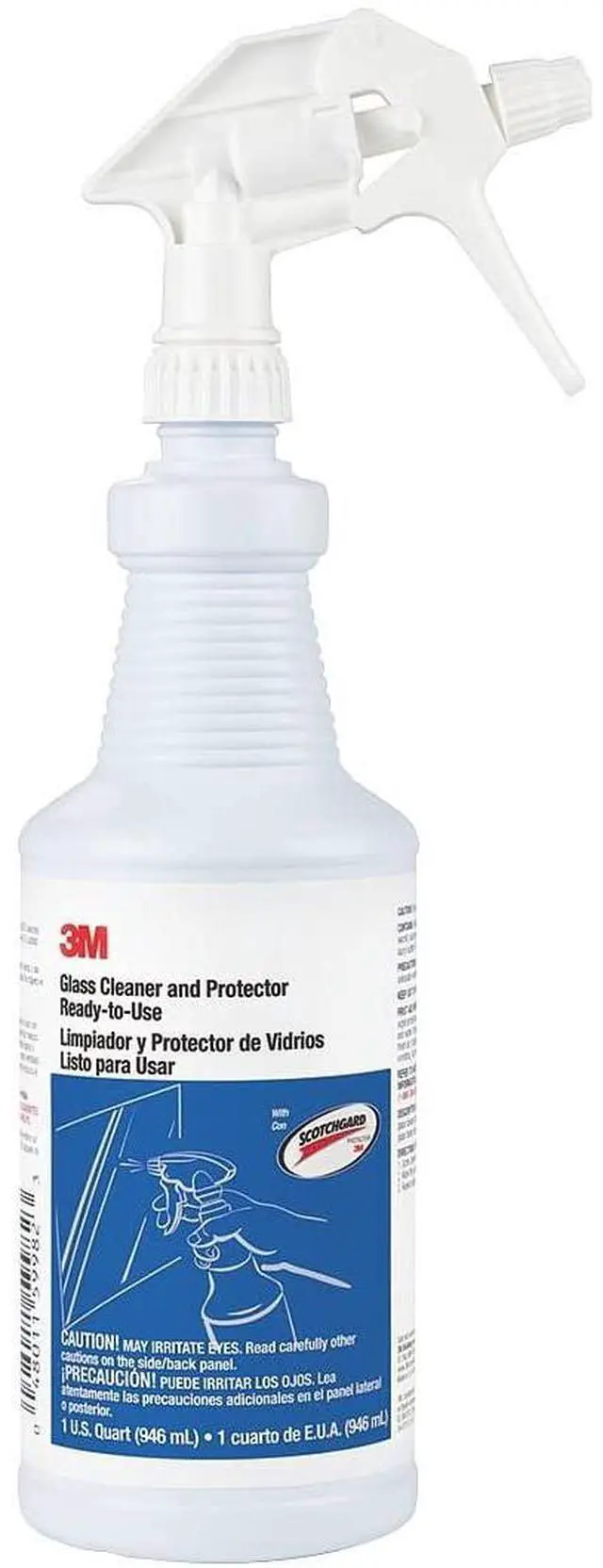 Alt view image 4 of 4 - 3M - 85788 - Ready-to-Use Glass Cleaner with Scotchgard, Apple, 32 oz Spray Bottle, 12/Ctn - OEM