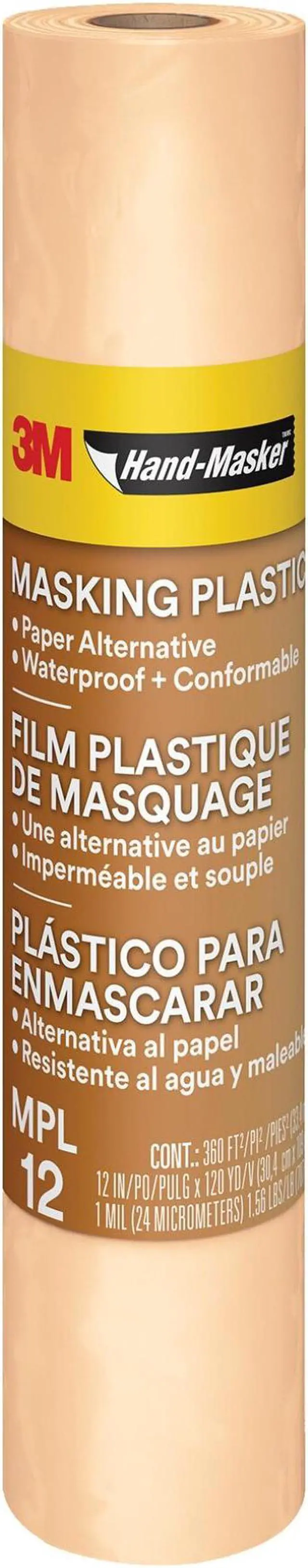 Main image of 3M Hand-Masker Masking Plastic [Refill Roll]: 12 in. x 60 yds. (Semi-transparent)