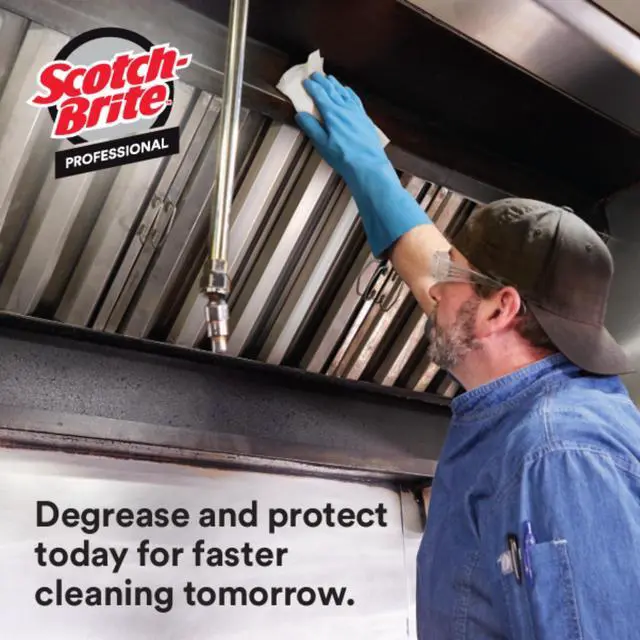 Alt view image 3 of 4 - Scotch-Brite Stainless Steel Hood Degreaser Wipes [with Scotchgard]: 1-Pack / 30 Wipes (White) *1-pack