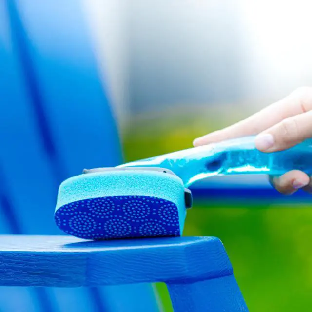 Alt view image 6 of 9 - Scotch-Brite Scrub Dots Non-Scratch Dishwand 2 1/2" x 11 2/5" Light Blue/Dark