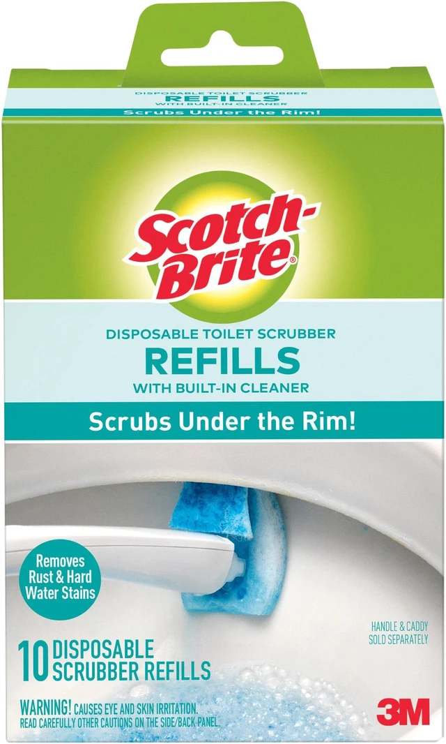 Alt view image 2 of 9 - 3M Refills f/Scotch-Brite Scrubber Disposable 10/BX BE/WE 558RF4