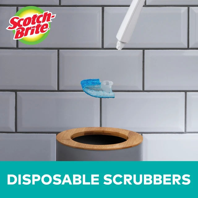 Alt view image 5 of 9 - 3M Refills f/Scotch-Brite Scrubber Disposable 10/BX BE/WE 558RF4