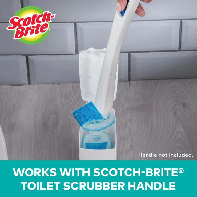 Alt view image 3 of 9 - 3M Refills f/Scotch-Brite Scrubber Disposable 10/BX BE/WE 558RF4