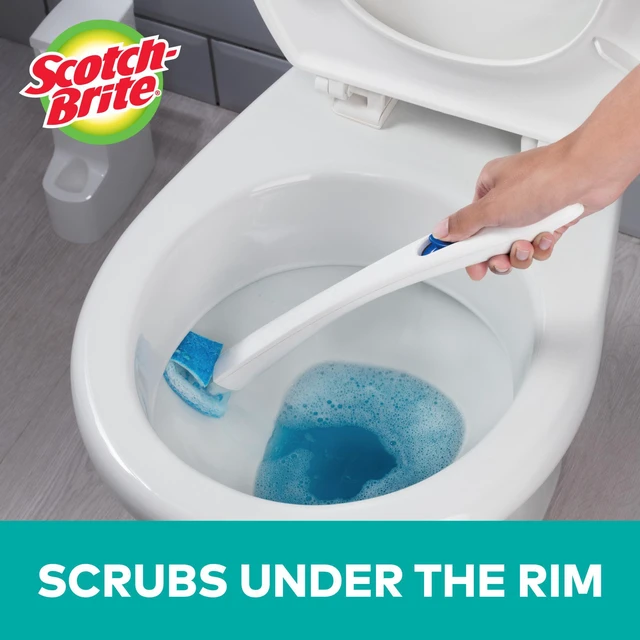 Alt view image 6 of 9 - 3M Refills f/Scotch-Brite Scrubber Disposable 10/BX BE/WE 558RF4