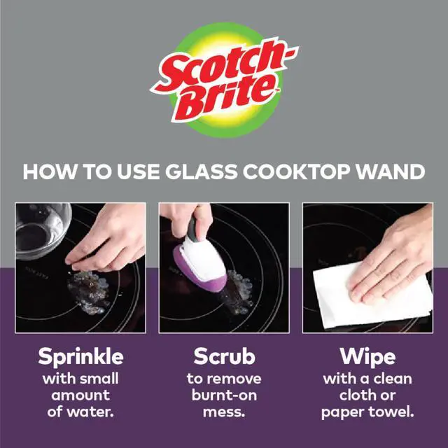 Alt view image 7 of 7 - Scotch-Brite Glass Cooktop Wand: 1 Wand, 2 Heads