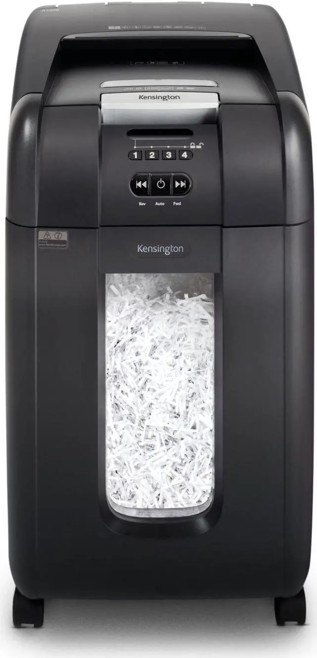 Alt view image 4 of 10 - Kensington - K52080AM - Kensington OfficeAssist Auto Feed Shredder A3000 Anti-Jam Cross Cut - Non-continuous Shredder -