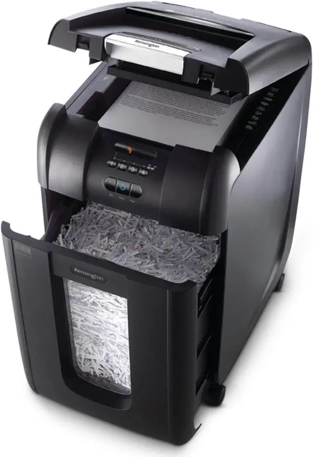 Alt view image 5 of 10 - Kensington - K52080AM - Kensington OfficeAssist Auto Feed Shredder A3000 Anti-Jam Cross Cut - Non-continuous Shredder -