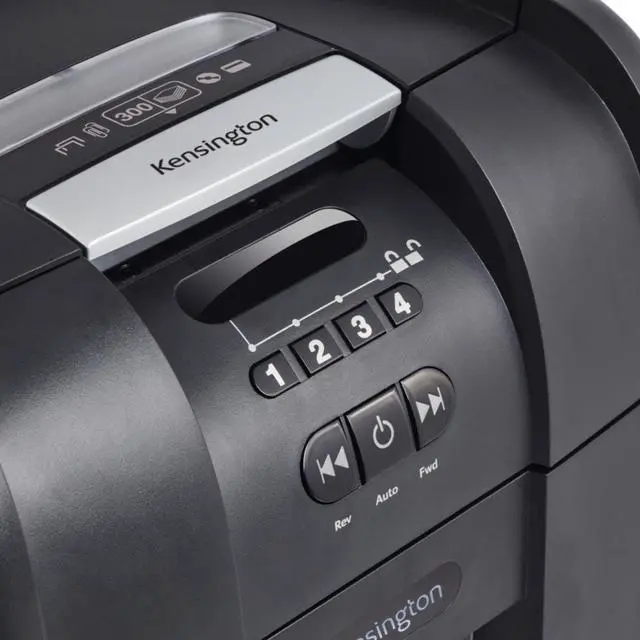 Alt view image 6 of 10 - Kensington - K52080AM - Kensington OfficeAssist Auto Feed Shredder A3000 Anti-Jam Cross Cut - Non-continuous Shredder -