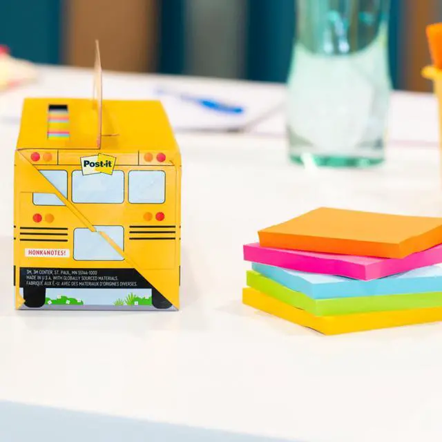 Alt view image 10 of 13 - Post-it Super Sticky Notes Bus Cabinet Pack Assorted Bright Colors 65 Sheets/Pad 24 Pads/Pack (654-24SSBUS) 65424SSBUS