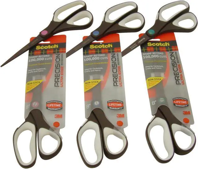 Alt view image 4 of 4 - 3m 8in. Precision Ultra Edge Scissors  1468TUNS-MIX - OEM