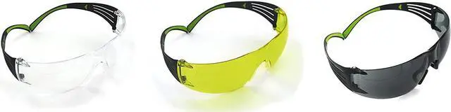 Alt view image 4 of 4 - Peltor Sport SecureFit Safety Eyewear: Clear + Amber + Gray Lenses, Anti-Fog / 3-pack (Multicolored)