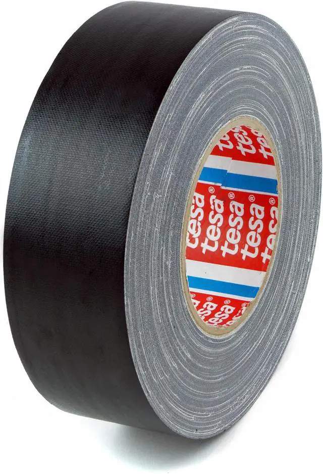 Main image of tesa Gaffers Tape [Acrylic Coated Cloth] (4671): 2 in. (48mm actual) x 55 yds. (Black)