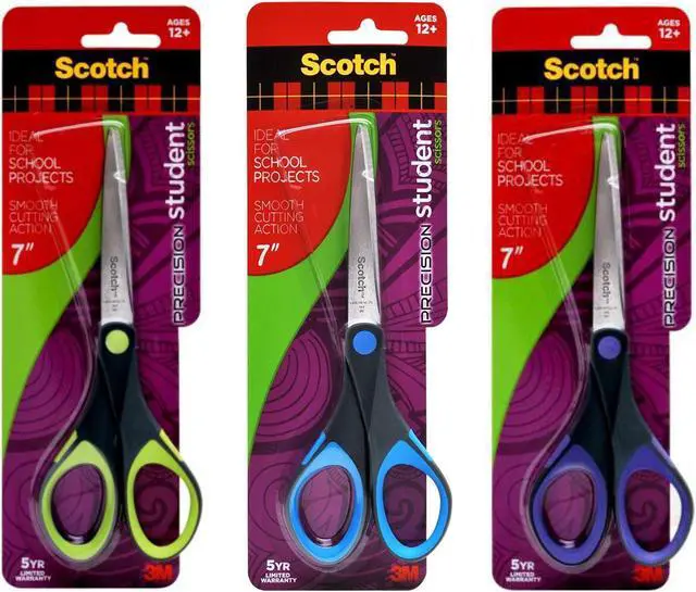 Main image of Scotch Precision Student Scissors: 7-inch scissor (Color May Vary)