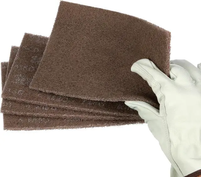 Alt view image 6 of 7 - Scotch-Brite Heavy Duty Hand Pad: 6 in. x 9 in. (Tan) *5-pack