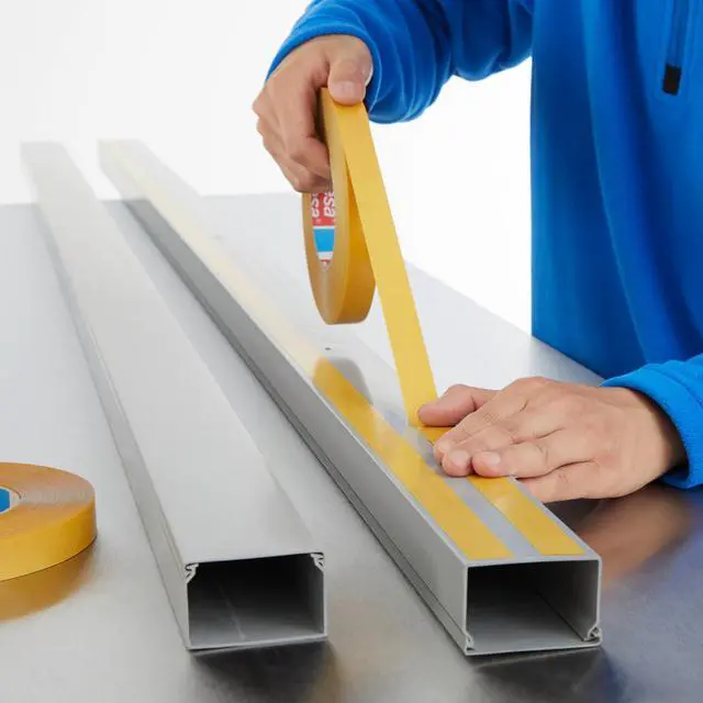 Alt view image 3 of 7 - tesa Double-Sided Polypropylene Film Tape [Acrylic Adhesive] (51970): 1 in. x 55 yds. (Transparent)