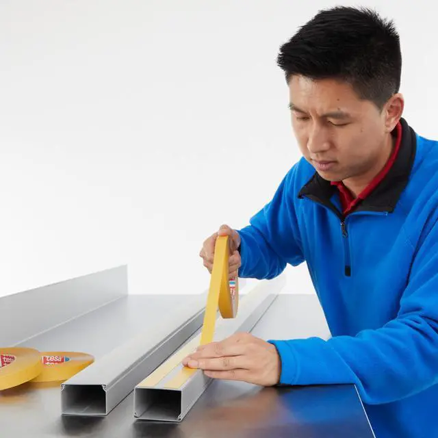 Alt view image 4 of 7 - tesa Double-Sided Polypropylene Film Tape [Acrylic Adhesive] (51970): 1 in. x 55 yds. (Transparent)