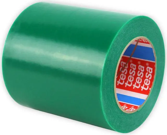 Main image of tesa Removable Protective Film Tape (51136 PV0): 5.12 in. x 72 yds. (Green)