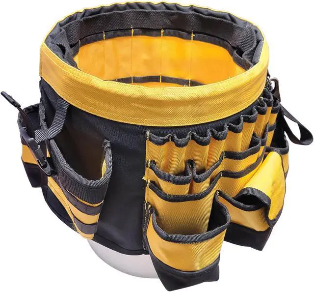 Main image of DW SitePro SITEGEAR Professional Bucket Tool Organizer: 60 pockets (Black and Yellow)