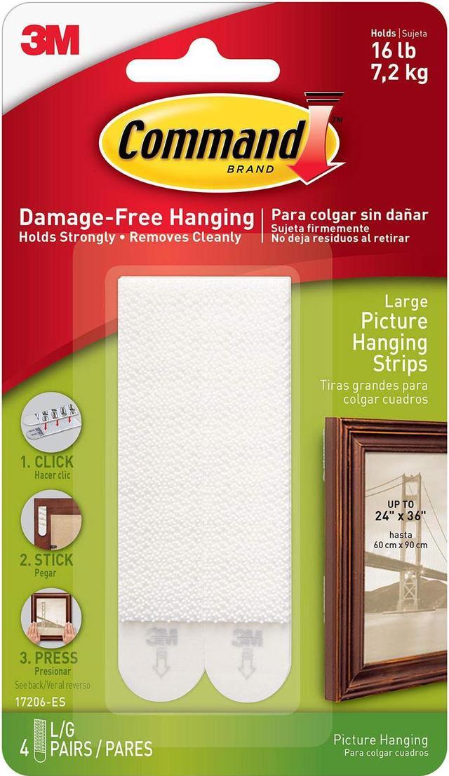 Alt view image 9 of 17 - Command 20 lb Picture Hanging Strips White 8 Pairs (17217-8ES)