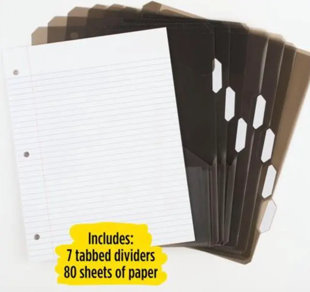 Alt view image 2 of 7 - Five Star Flex 1-1/2" Hybrid NoteBinder: 11-1/2 in. x 11-1/4 in. (Amethyst)