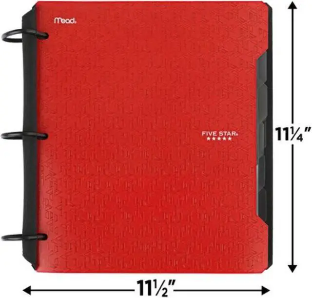 Alt view image 4 of 7 - Five Star Flex 1-1/2" Hybrid NoteBinder: 11-1/2 in. x 11-1/4 in. (Amethyst)