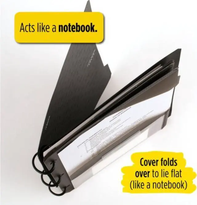 Alt view image 3 of 7 - Five Star Flex 1-1/2" Hybrid NoteBinder: 11-1/2 in. x 11-1/4 in. (Amethyst)