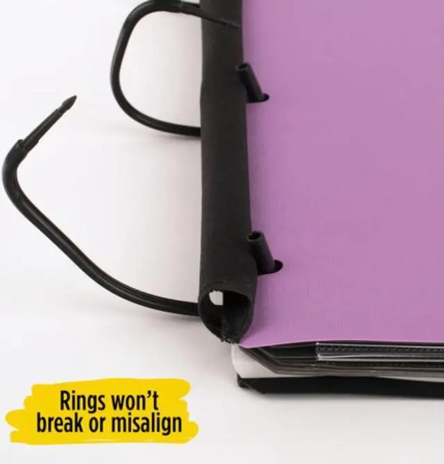 Alt view image 7 of 7 - Five Star Flex 1-1/2" Hybrid NoteBinder: 11-1/2 in. x 11-1/4 in. (Amethyst)