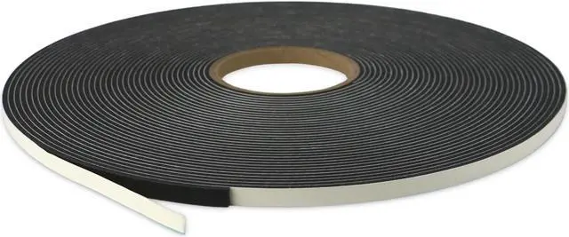 Main image of JVCC Low-Density PVC Foam Tape [Single-Sided, Closed Cell] (SCF-01): 3/8 in. x 75 ft. x 1/8 in. thick (Black)