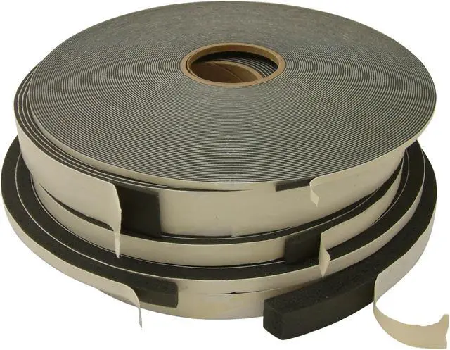Alt view image 3 of 3 - JVCC Low-Density PVC Foam Tape [Single-Sided, Closed Cell] (SCF-01): 3/4 in. x 15 ft. x 3/4 in. thick (Black)