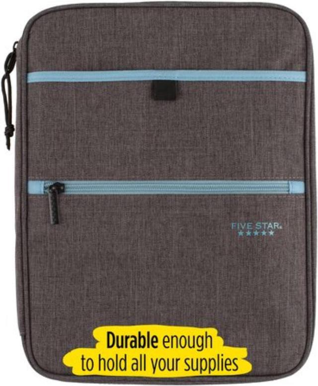 Alt view image 7 of 11 - five star zipper binder, 1 inch 3 ring binder, carry-all with internal pockets & dividers, assorted colors, color selected for you, 1 count (29092) , black - OEM