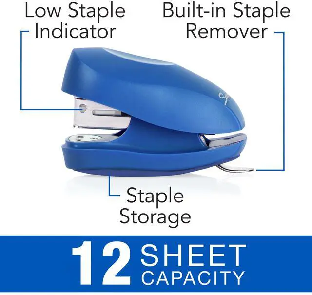 Alt view image 4 of 7 - Swingline Tot Stapler with Built-In Remover: 12 sheet capacity (Red)
