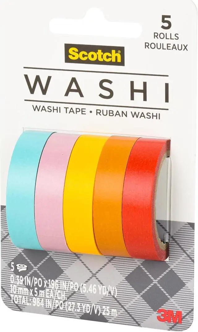 Alt view image 2 of 3 - Scotch Washi Tape [5-Pack]: 5-pack (Sunset Design)
