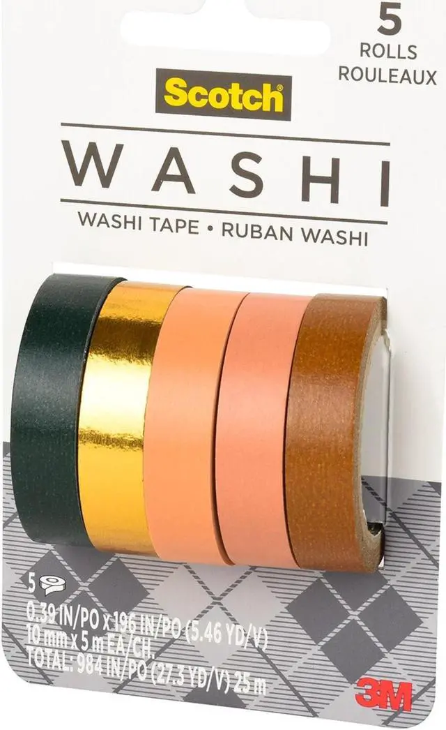 Alt view image 3 of 3 - Scotch Washi Tape [5-Pack]: 5-pack (Sunset Design)