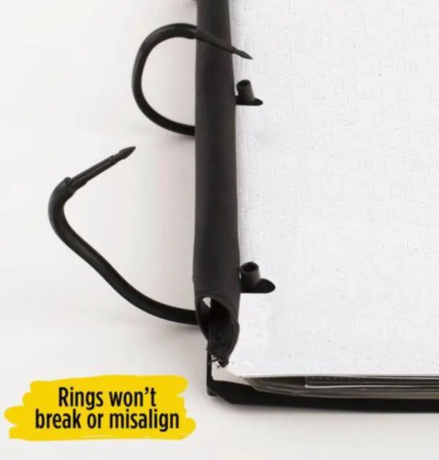 Alt view image 3 of 7 - Five Star Flex 1" Customizable Hybrid NoteBinder: 10-3/4 in. x 10-3/4 in. (Fire Red)