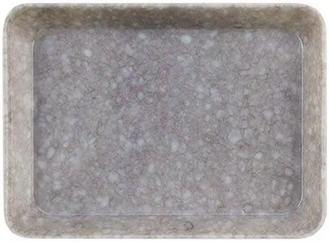 Main image of HIGHTIDE Melamine Marbled Desk Tray: desk tray small / 6 in. x 4-1/2 in. x 1 in. (Grey)