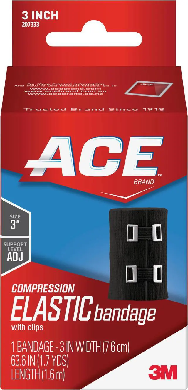 Alt view image 2 of 5 - Ace Elastic Bandage, Black, 3 Inch