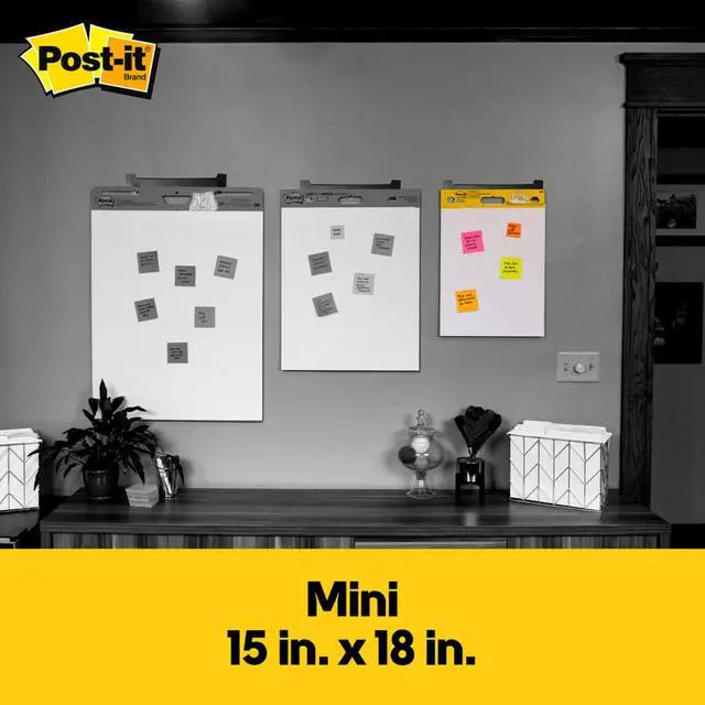 Alt view image 7 of 7 - Post-it Super Sticky Mini Easel Pad: 15 in. x 18 in. / 20 sheets / 3-pack (White) *20 sheets