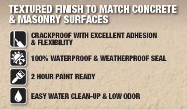 Alt view image 5 of 6 - DAP Textured Mortar Premium Elastomeric Filler & Sealer: 10.1 fl oz. (Beige) - OEM